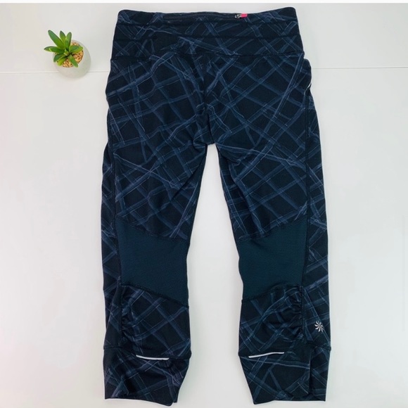 Athleta Relay Reflective Mesh Cropped Legging - Picture 2 of 10